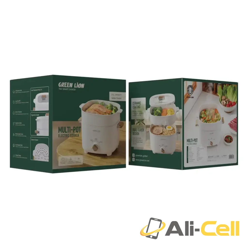 Green Lion Multi-Pot Electric Cooker - White — 3