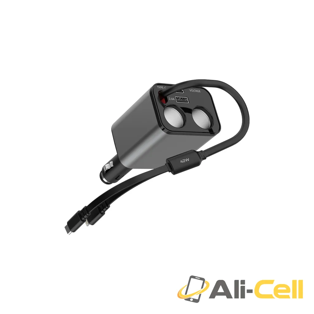 Green Lion Multiport 90W Car Charger - Black — 2