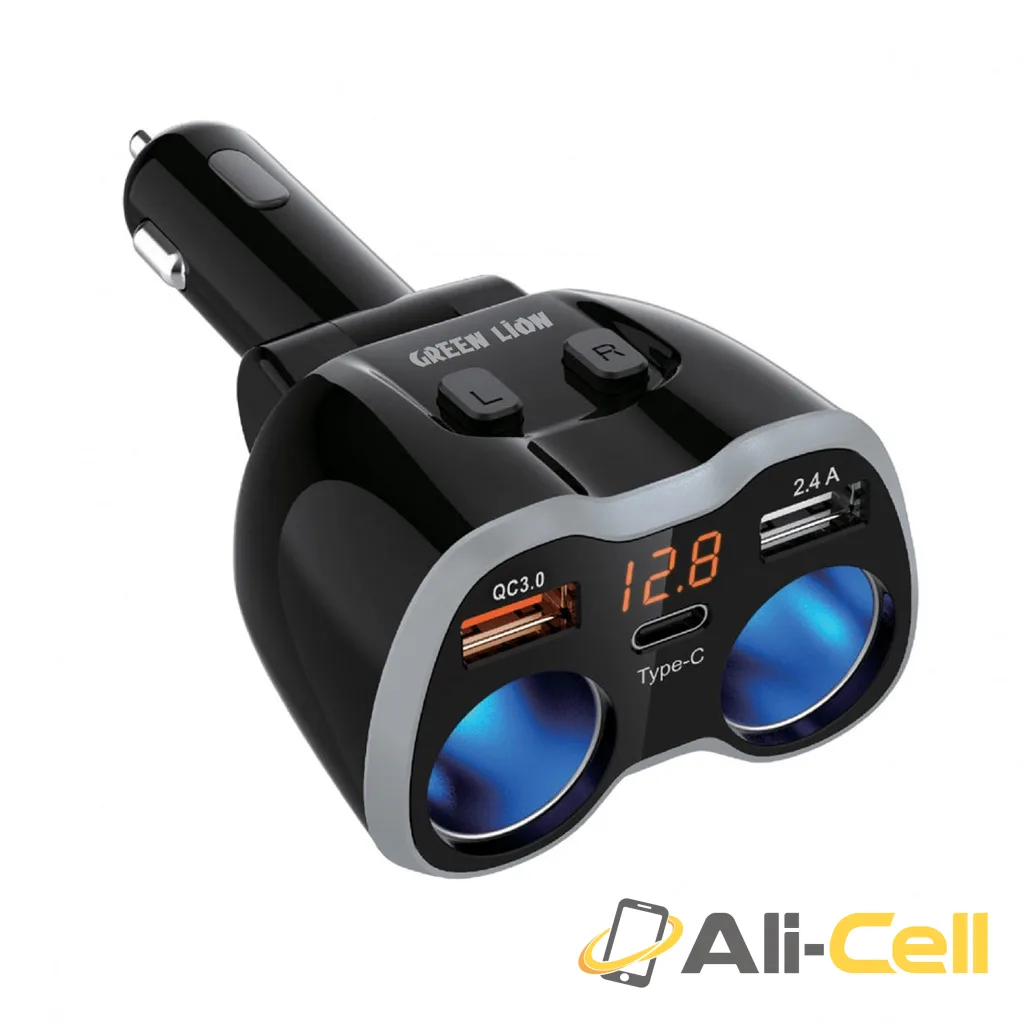 Green Lion Multi-Port Car Charger Adapter