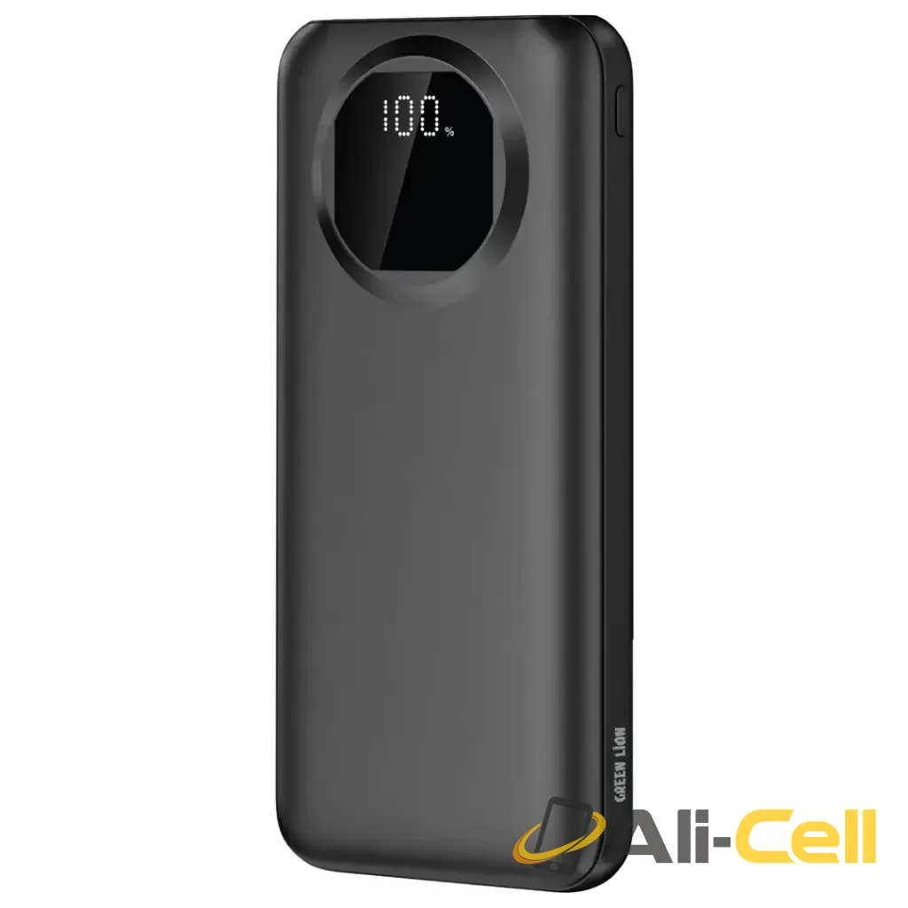 Green Lion Nairo 10000mAh Power Bank - Black