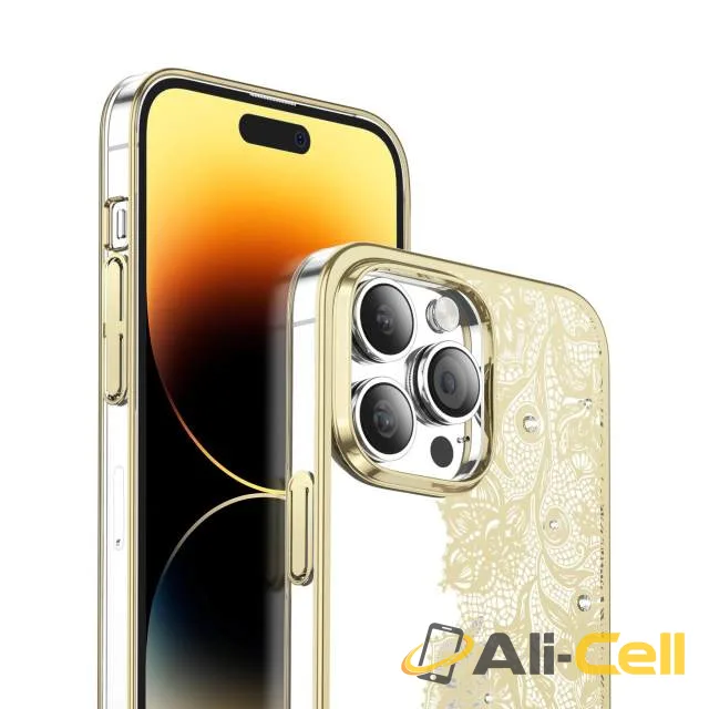Green Lion Nature 2 Flower Curtain Case for iPhone 14 Pro Max — 3