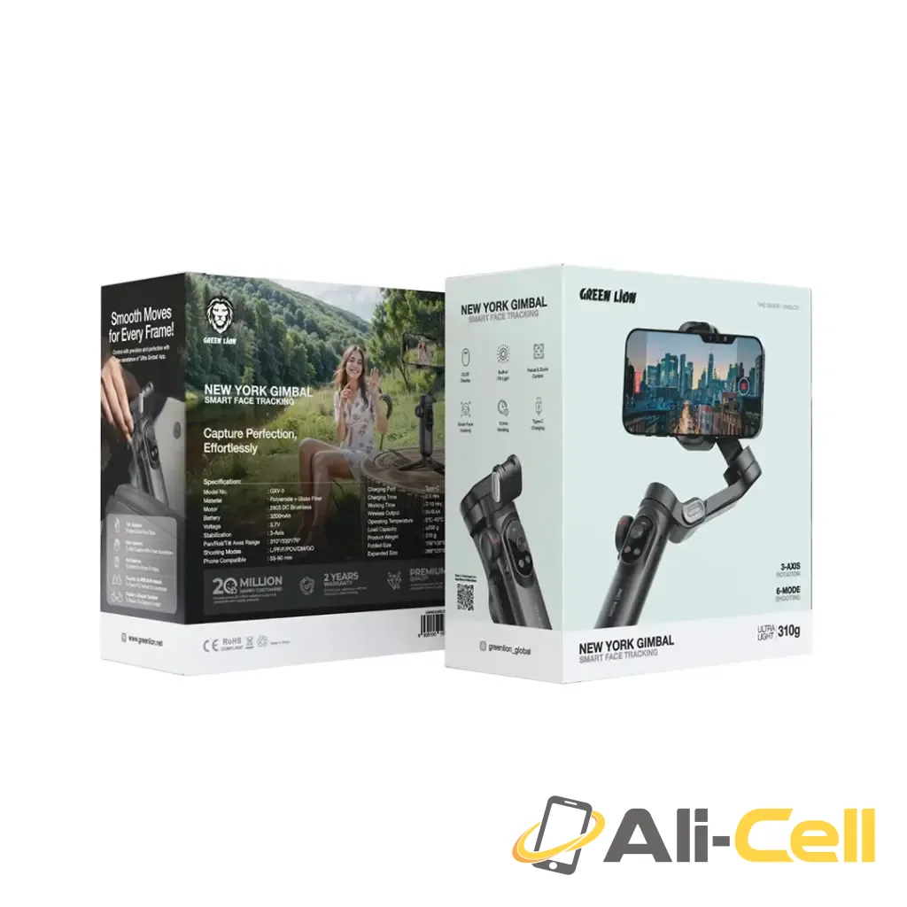Green Lion New York Gimbal Smart Face Tracking - Black — 3