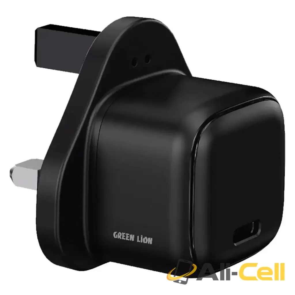 Green Lion Nexio Single Port Wall Charger UK Plug 45W - Black
