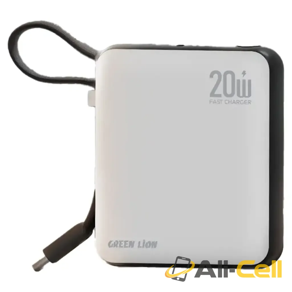 Green Lion Nuru 10000mAh Power Bank - White