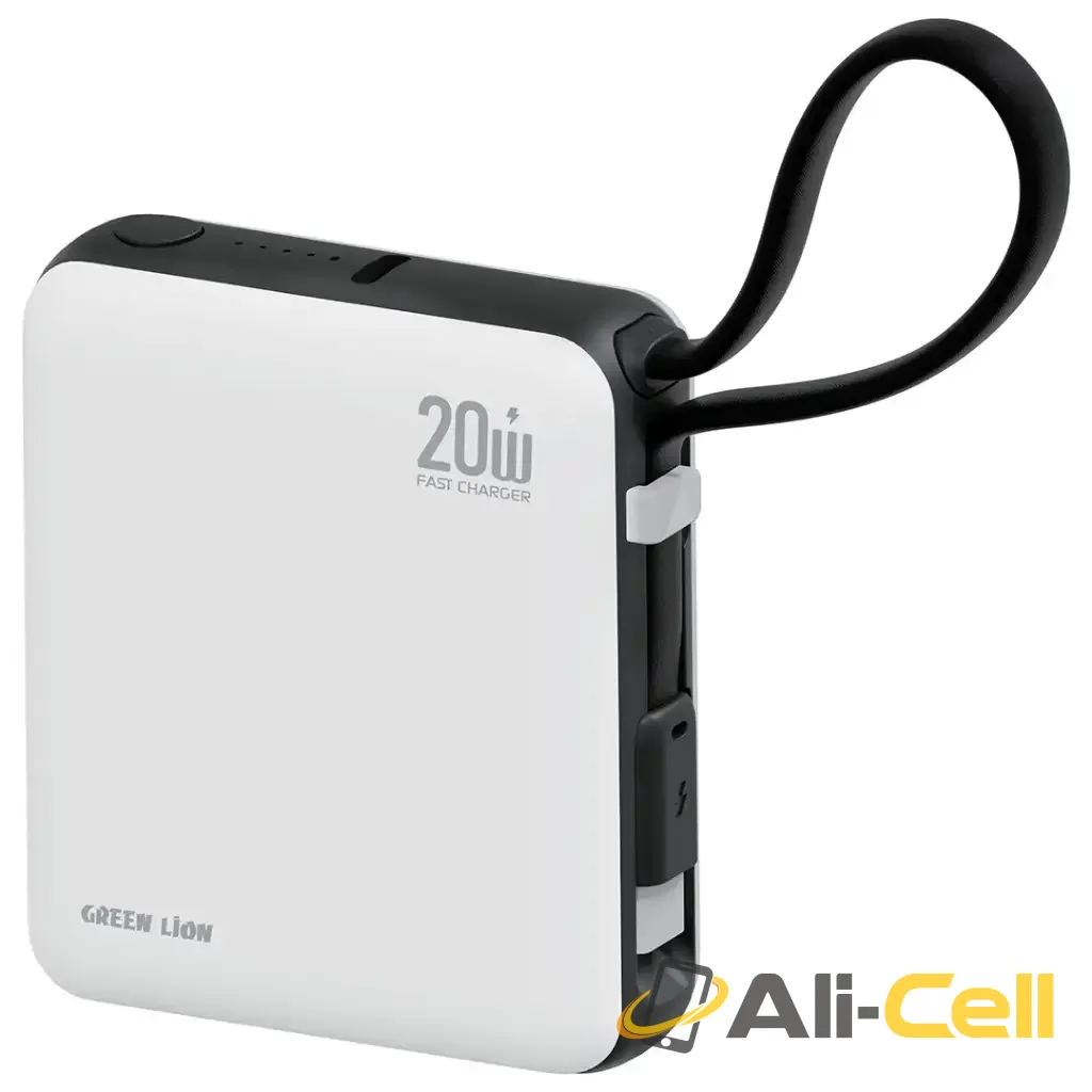 Green Lion Nuru 10000mAh Power Bank - White — 2