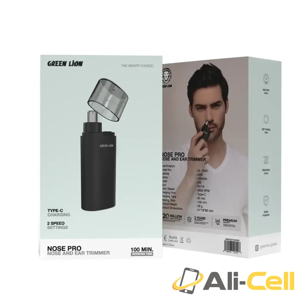Green Lion Nose Pro Nose and Ear Trimmer - Black — 3