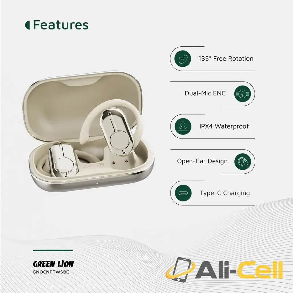 Green Lion Ocean Plus Open Ear Headphones - Beige — 3