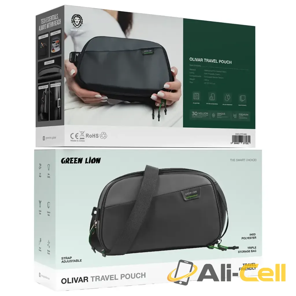 Green Lion Olivar Travel Pouch - Black — 2