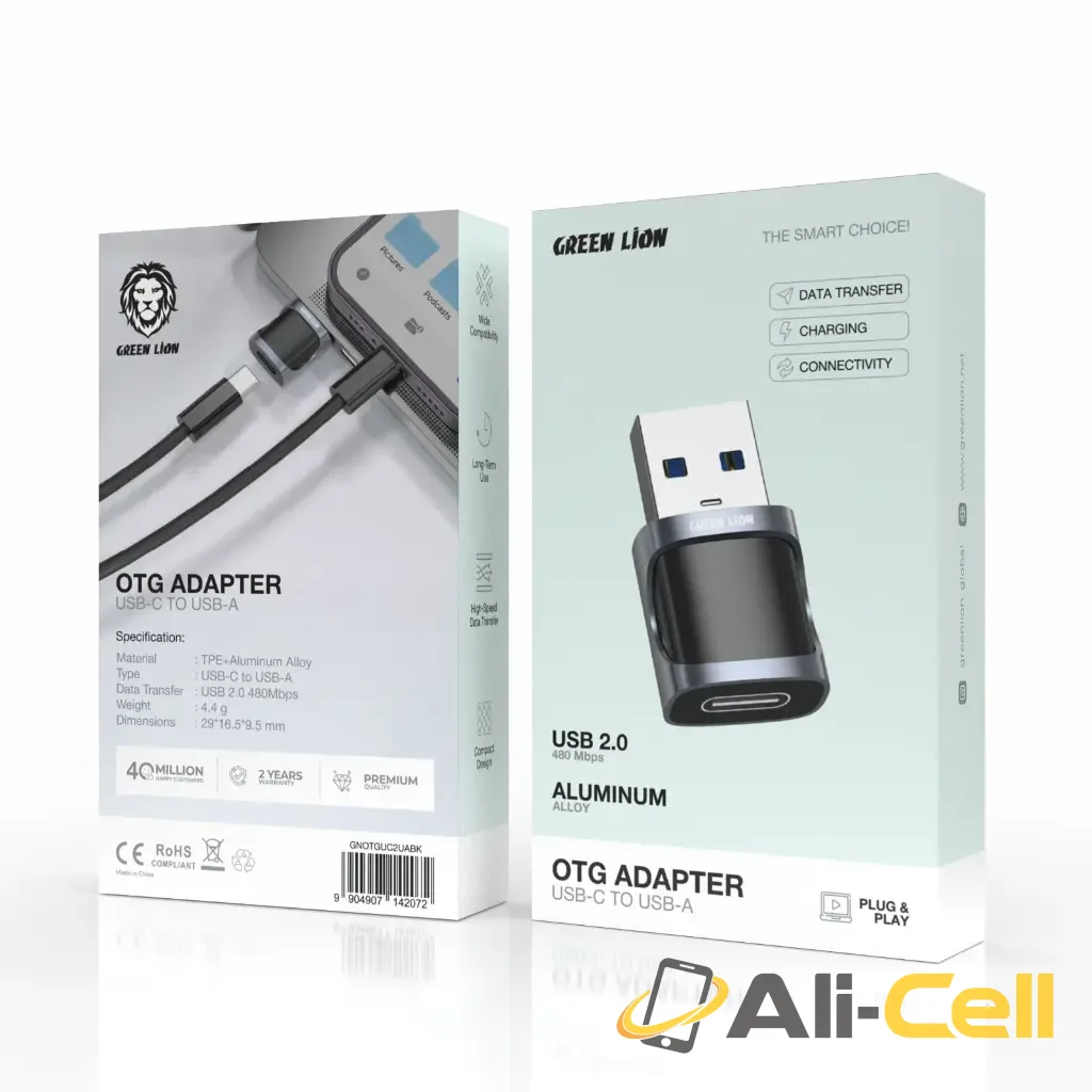 Green Lion OTG ADAPTER Lightning TO USB-C USB 2.0 — 2
