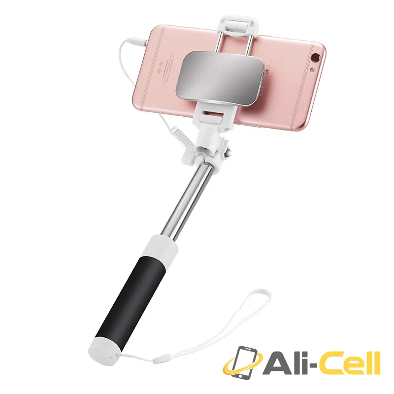 Selfie stick “K2 Magic mirror” 3.5mm jack wired monopod — 3
