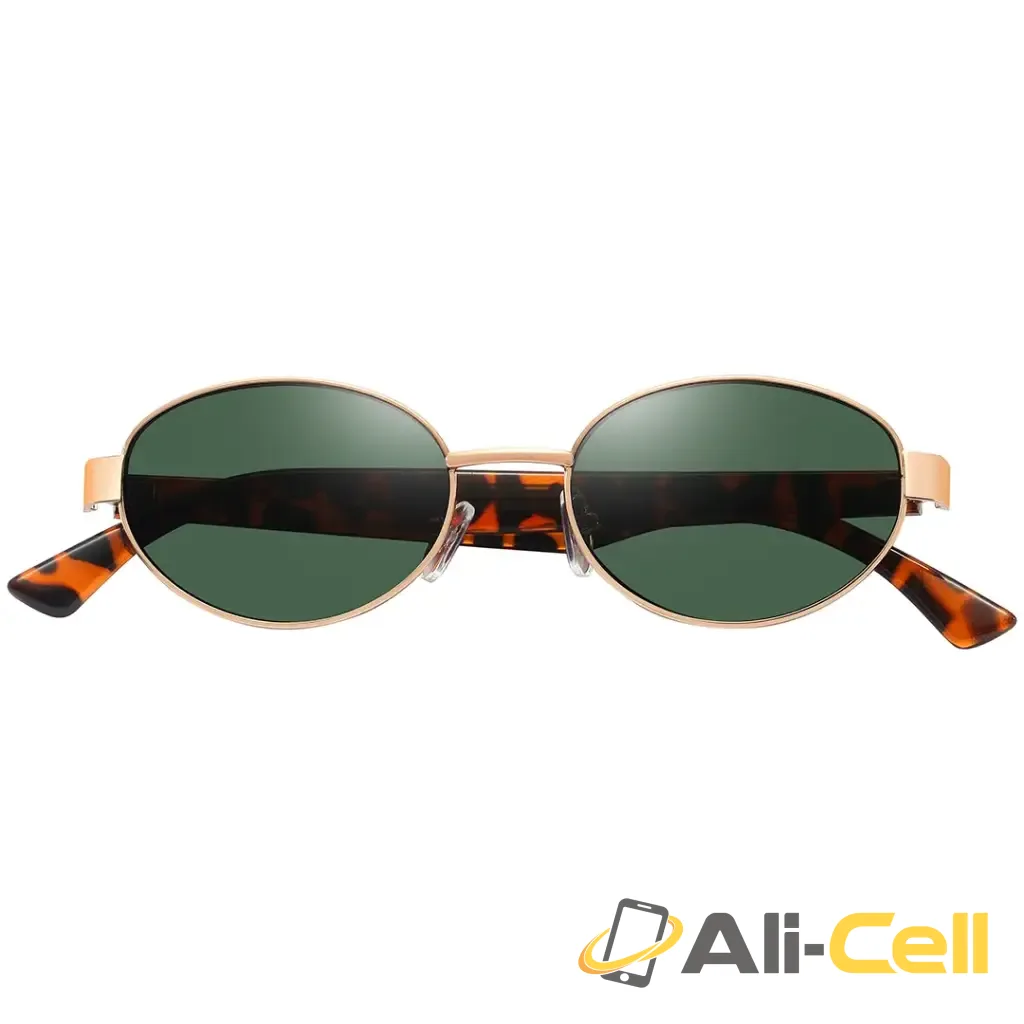 Green Lion Oriante Sunglasses - Gold — 3