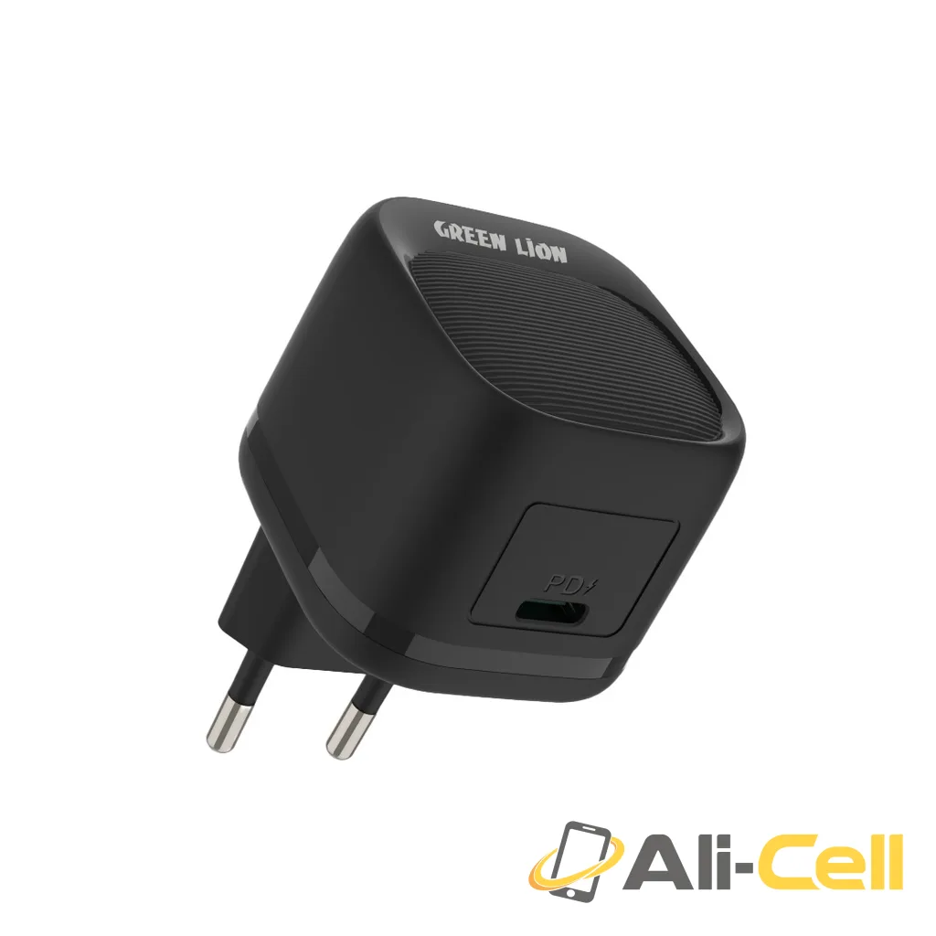 Green Lion PD 20W USB-C EU Wall Charger - Black
