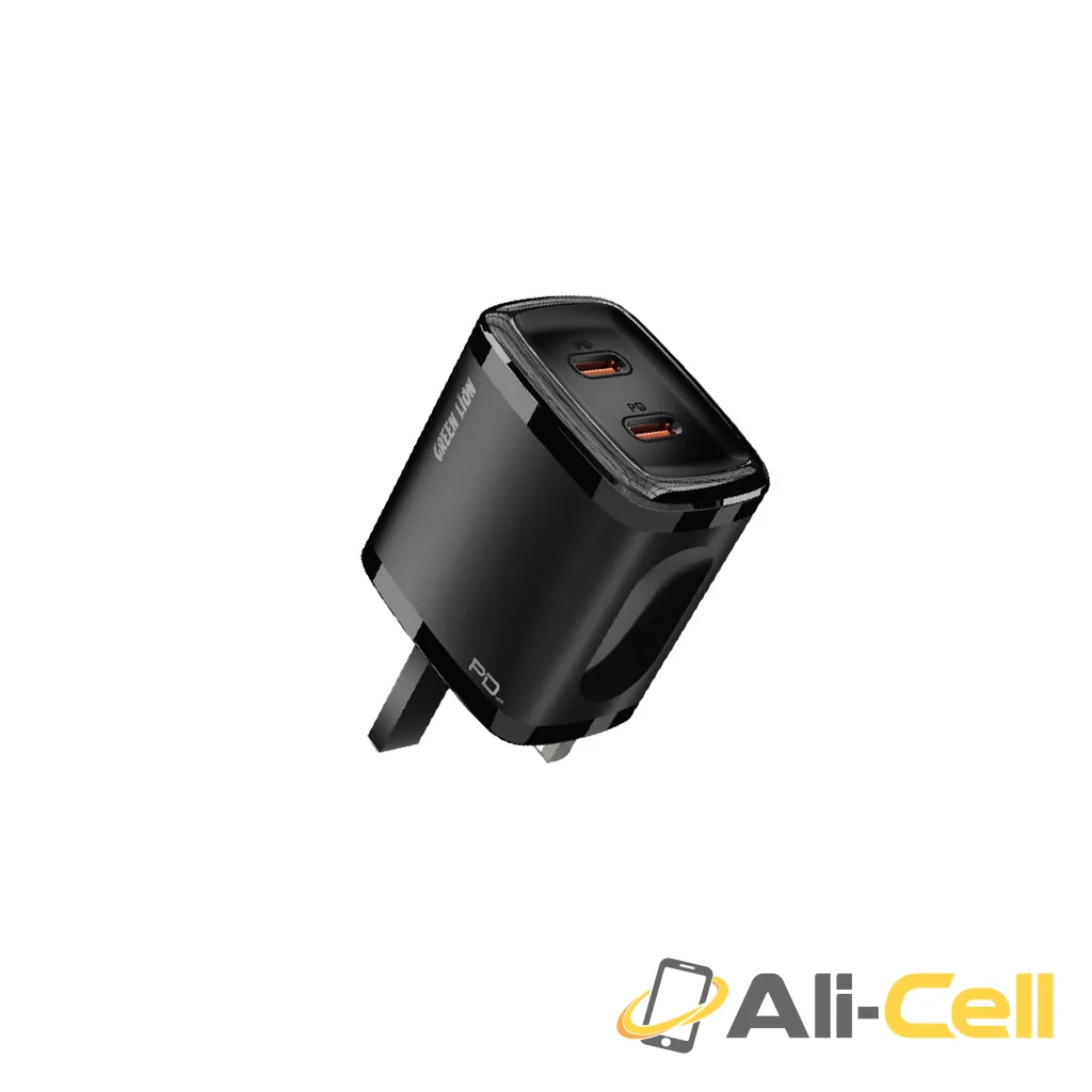 Green Lion PD20W+PD20W Total:40w +TC-lPH data cable1m Black/Orange