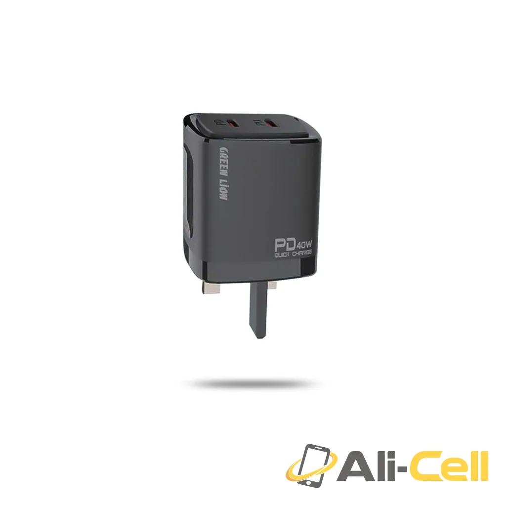 Green Lion PD20W+PD20W Total:40w Black/Orange — 2