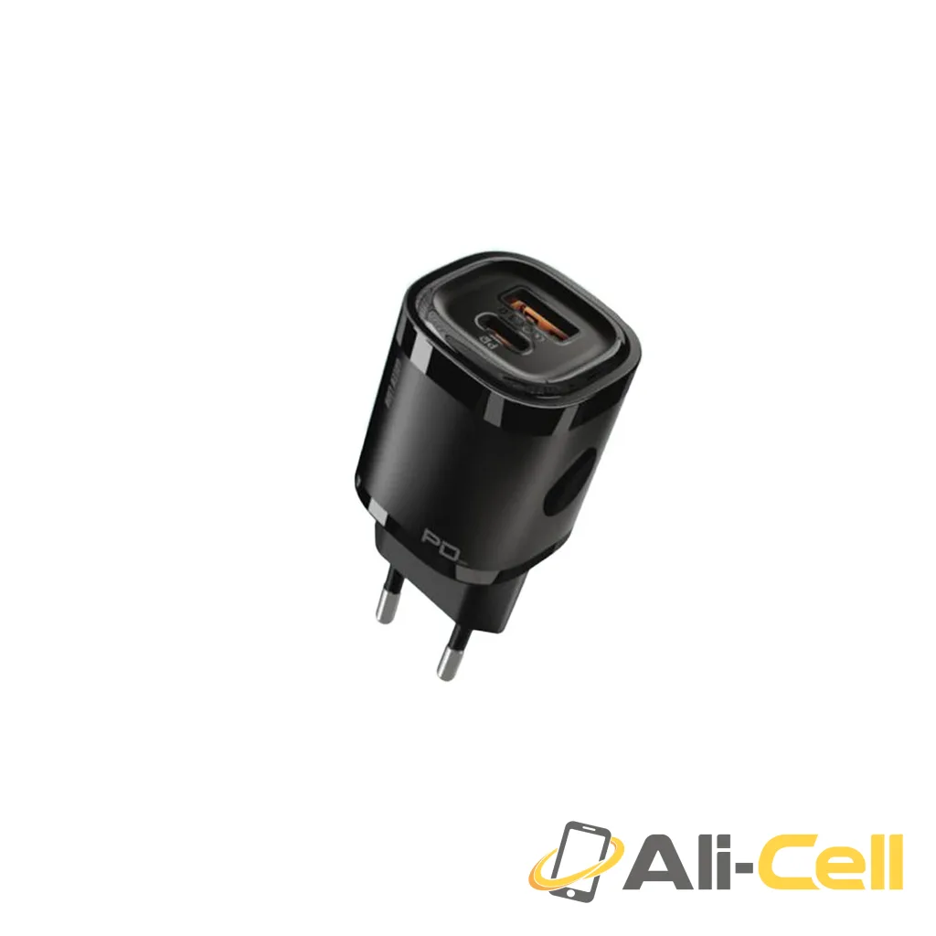 Green Lion PD+QC3.0 20W One way solution +TC-TC data cable Black/Orange EU
