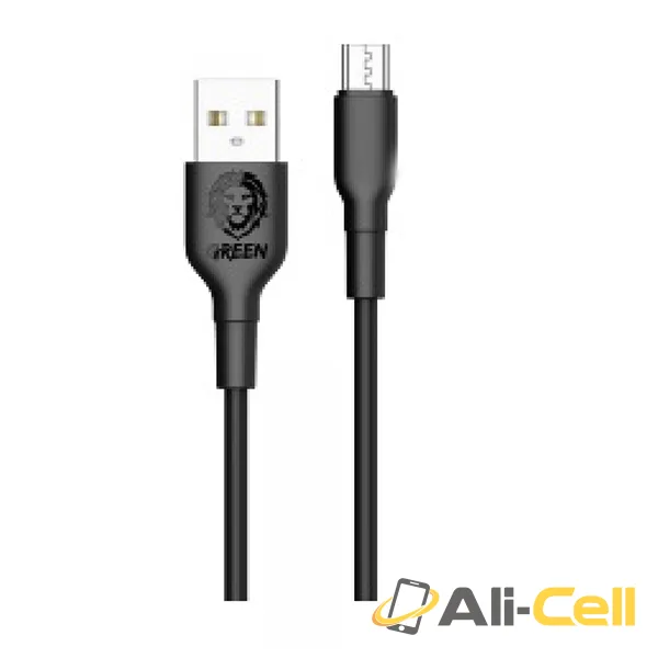 Green Lion PVC Micro USB Cable 1.2m 2A-Black