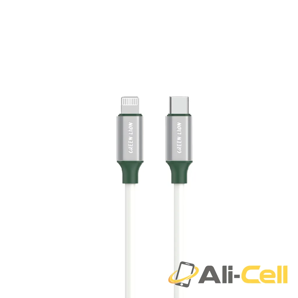 Green Lion PVC USB-C to Lightning Wide Cable 1M PD 20W - White