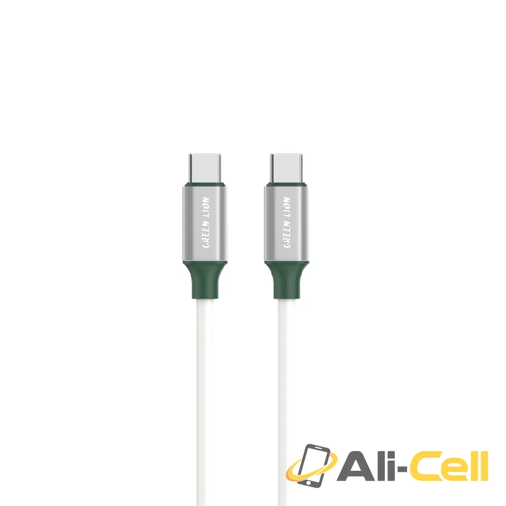 Green Lion PVC USB-C to Type-C Wide Cable 1M PD 60W - White