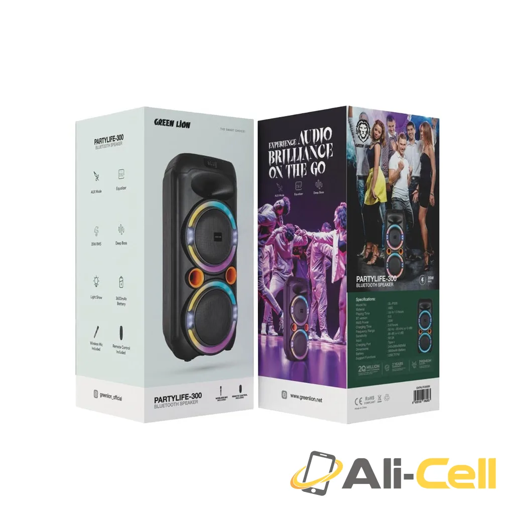 Green Lion PartyLife 300 Bluetooth Speaker - Black — 2