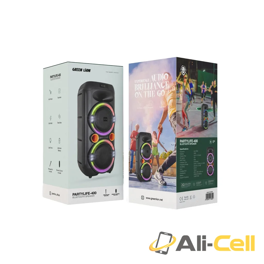 Green Lion PartyLife 400 Bluetooth Speaker - Black — 2