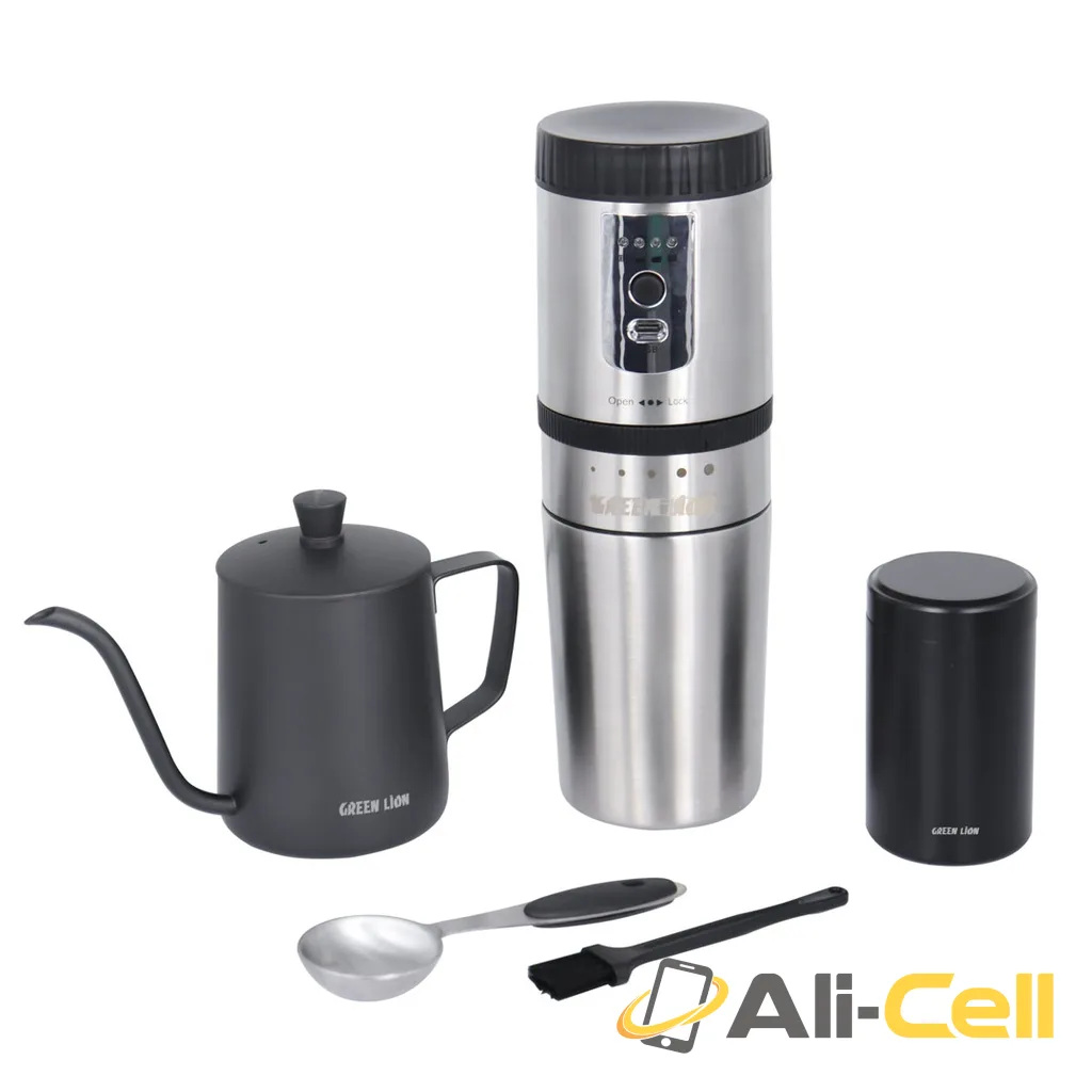 Green Lion Portable Coffee Maker Kettle Stainless Steel - Black — 2