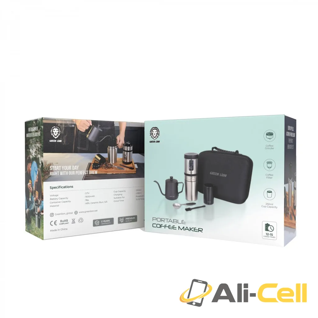 Green Lion Portable Coffee Maker Kettle Stainless Steel - Black — 3