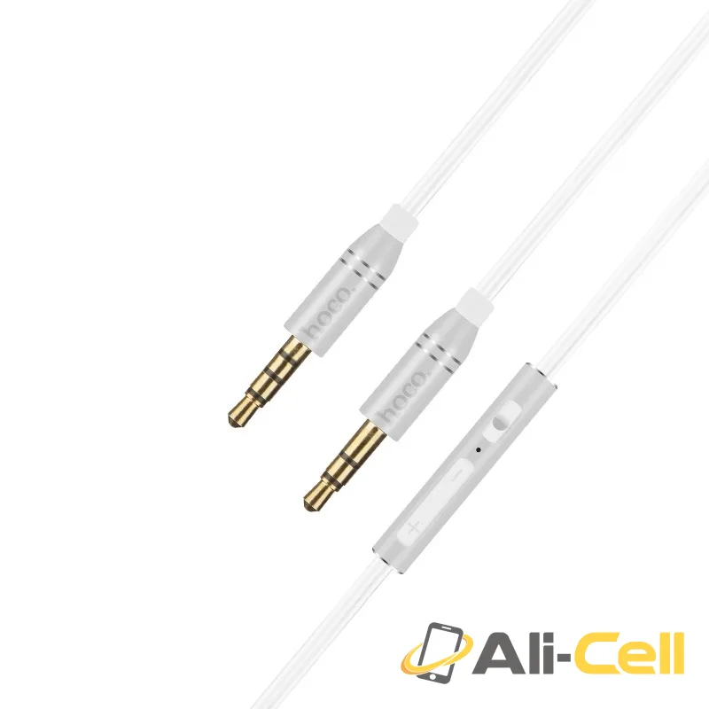Cable 3.5mm to 3.5mm “UPA05 Yueyin” AUX with mic and button — 2