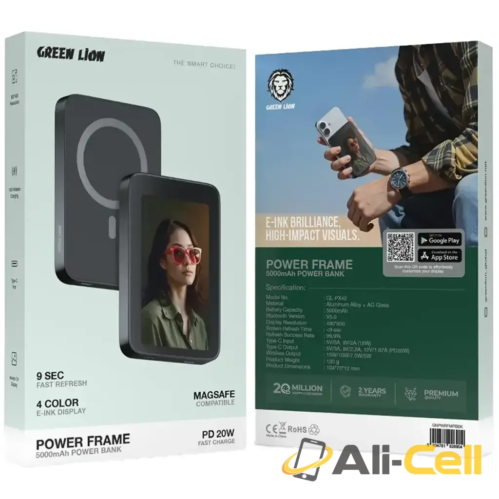 Green Lion Power Frame 5000mAh Power Bank PD 20W — 2