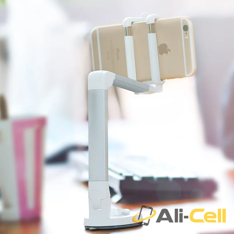 Tabletop holder “P6” phone clip suction mount — 6