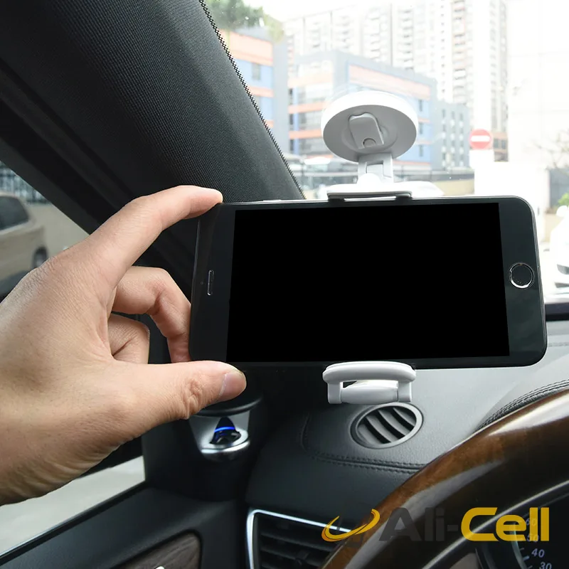 Tabletop holder “P6” phone clip suction mount — 7