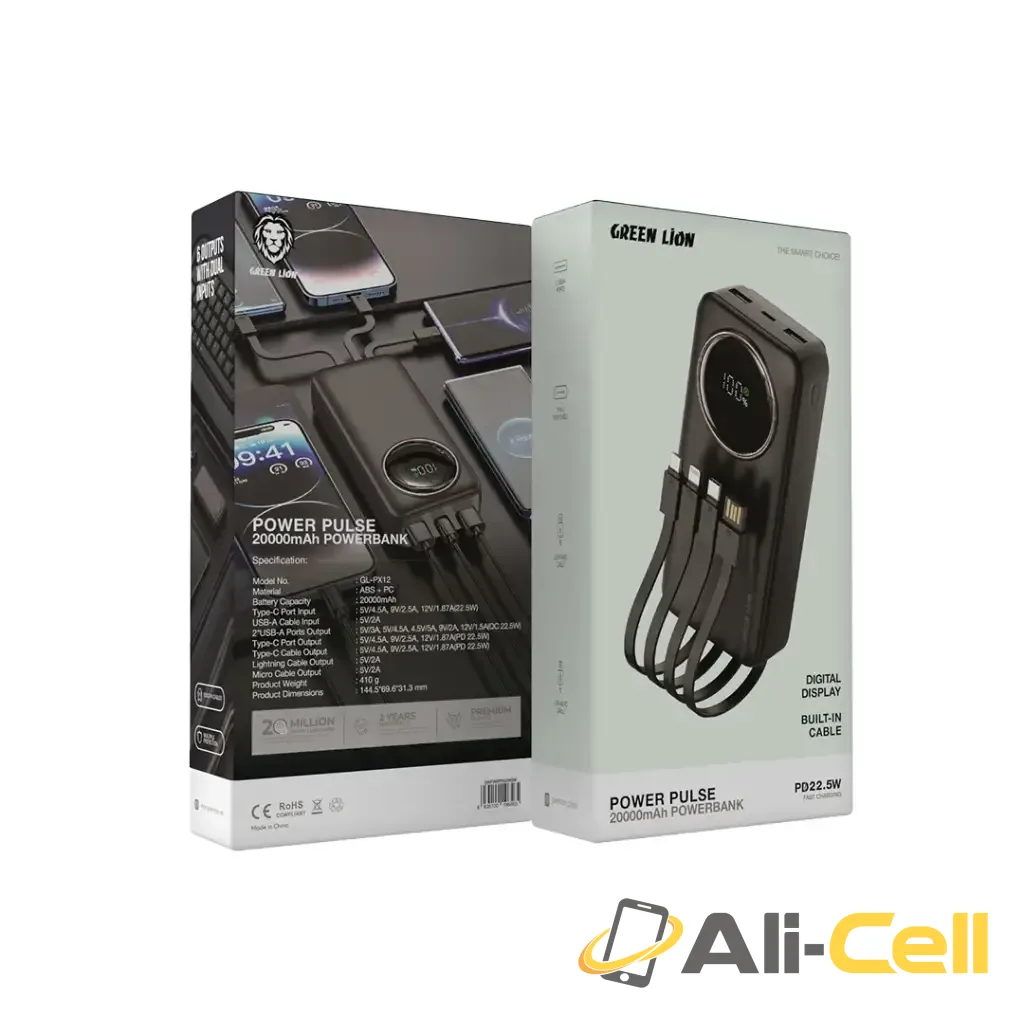 Green Lion Power Pulse 20000mAh Power Bank - Black — 2