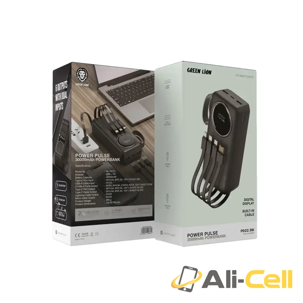 Green Lion Power Pulse 30000mAh Power Bank - Black — 2