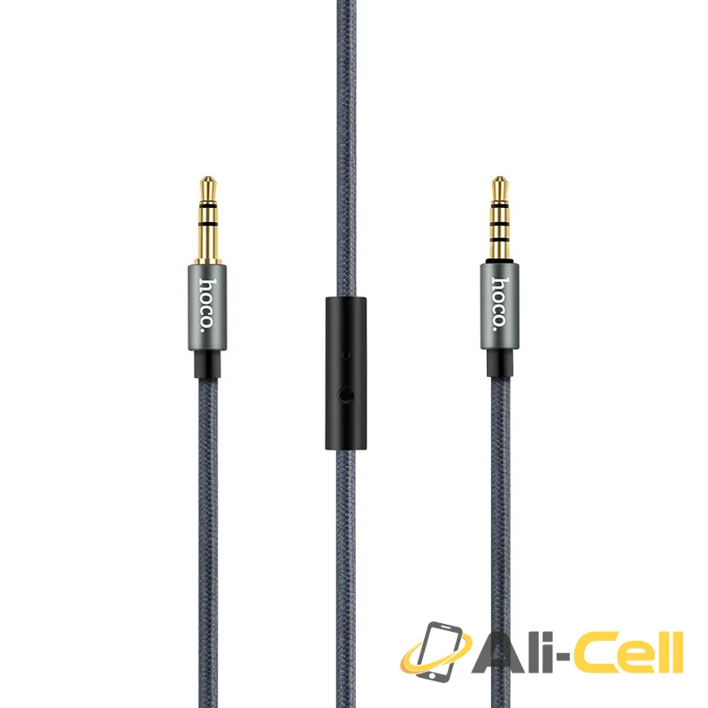 Cable 3.5mm to 3.5mm “UPA04 Noble sound” AUX with mic and button — 3