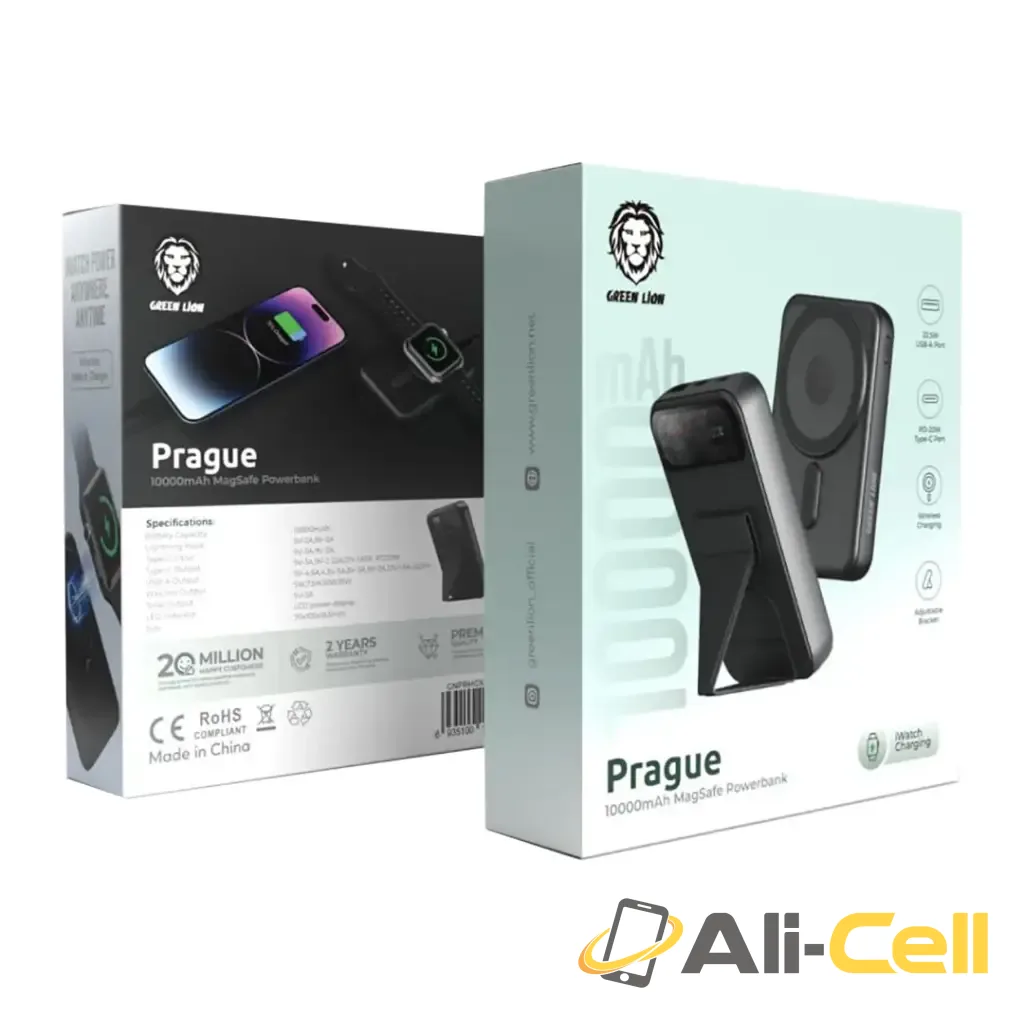 Green Lion Prague 10000mAh MagSafe Power Bank - Black — 3