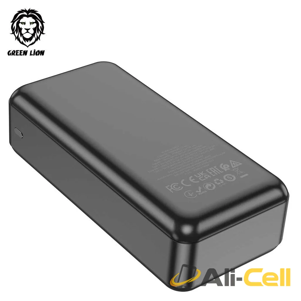 Green Lion PowerPack Fast Charge Power Bank 30000mAh PD 20W QC3.0 22.5W - Black — 3