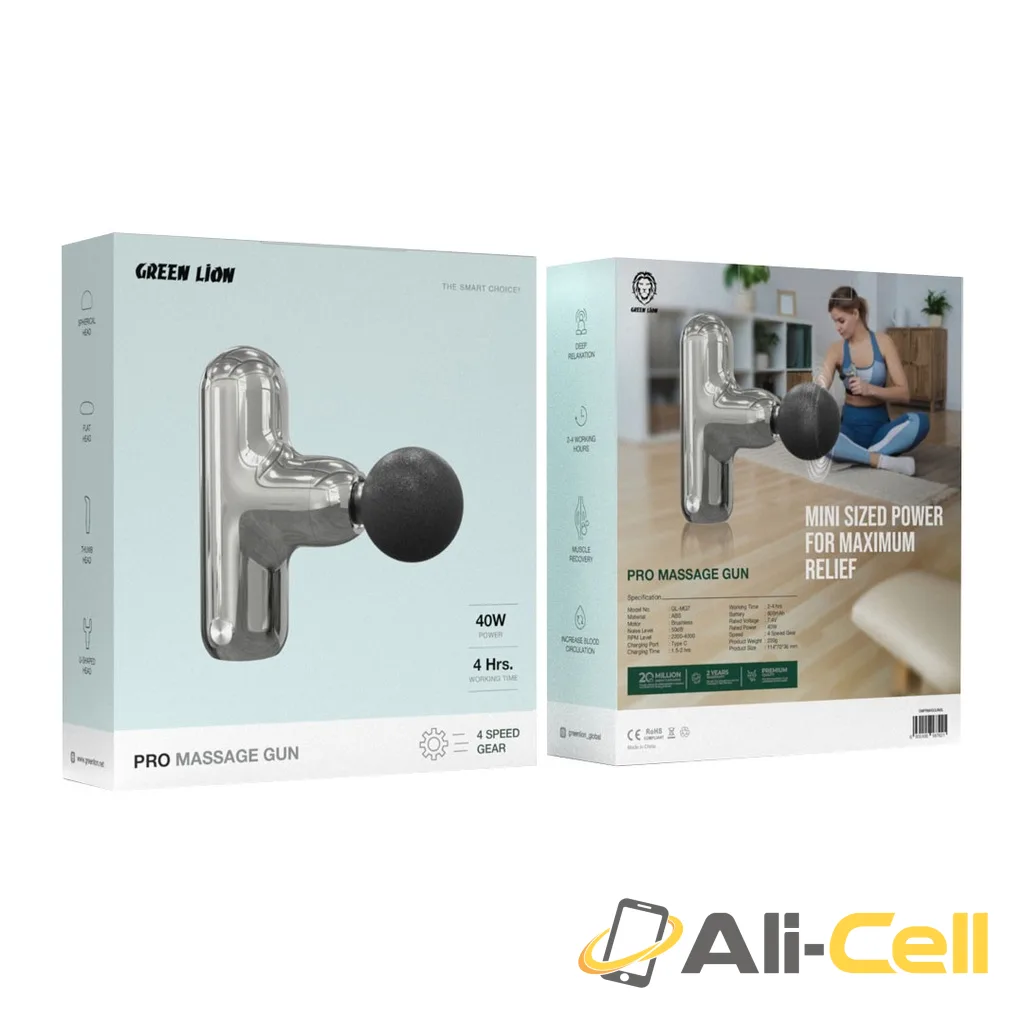 Green Lion Pro Massage Gun - Silver — 2