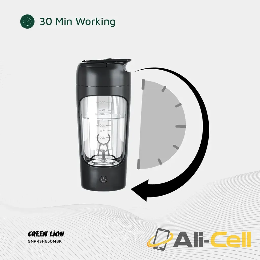 Green Lion Protein Mixer 650mL - Black — 3
