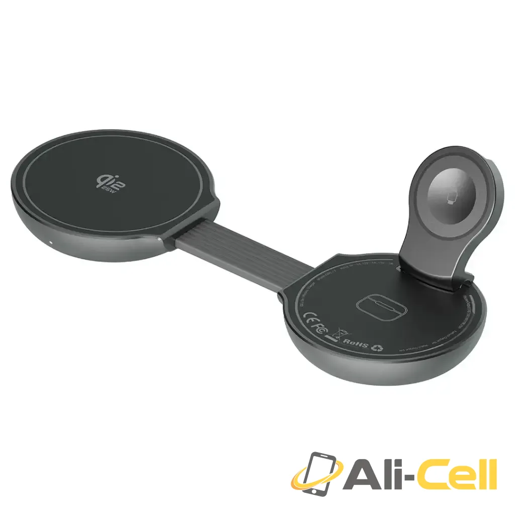 Green Lion Qi2.2 Tri-Charge Wireless Charger - Gray