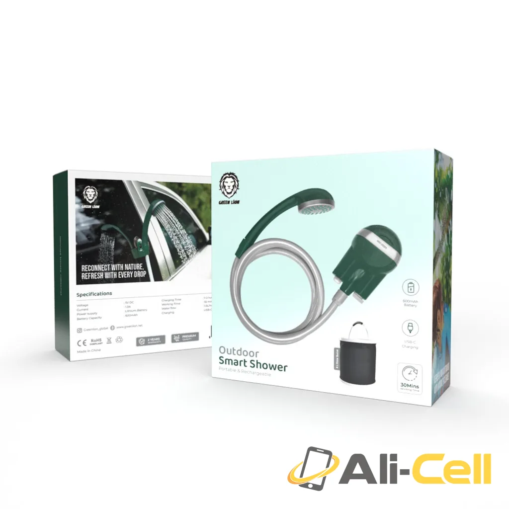 Green Lion Rechargeable Shower - Green — 2