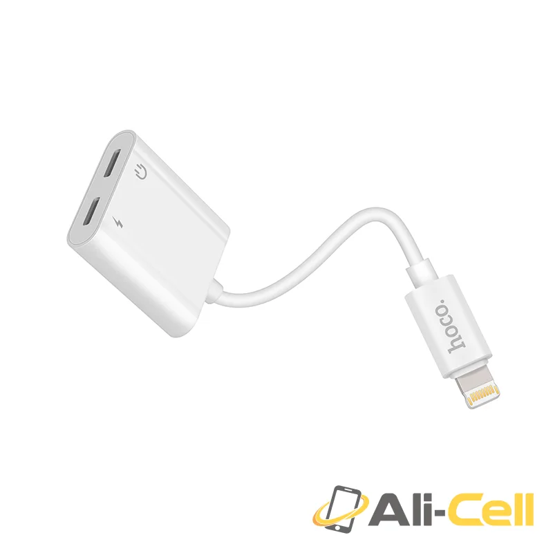 Adapter Lightning to 2xLightning «LS5» 2 in 1 audio converter — 2