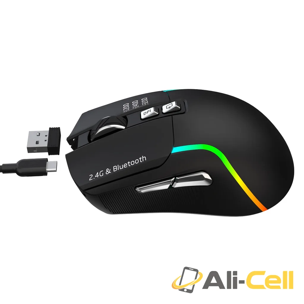 Green Lion Rechargeable Gaming Mouse - Black — 2