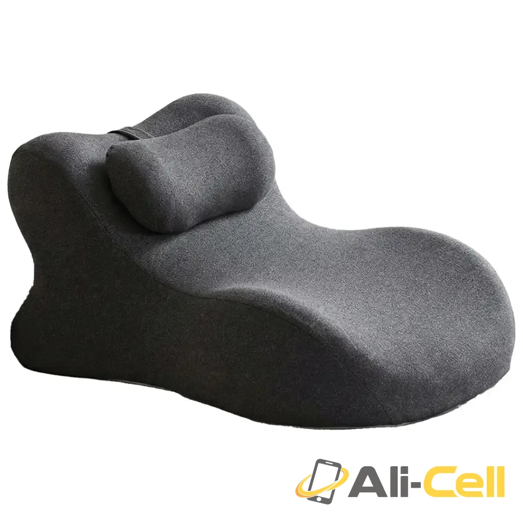 Green Lion Relief Wedge Pillow - Black