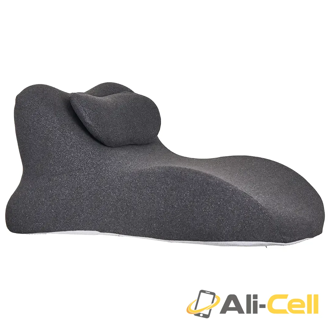 Green Lion Relief Wedge Pillow - Black — 2