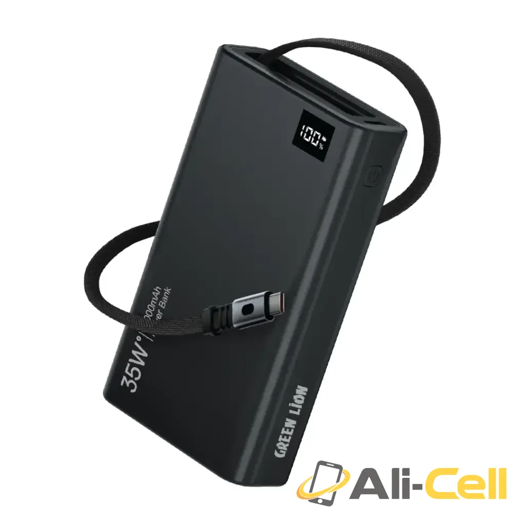 Green Lion Retractable Power Bank 35W 10000mAh