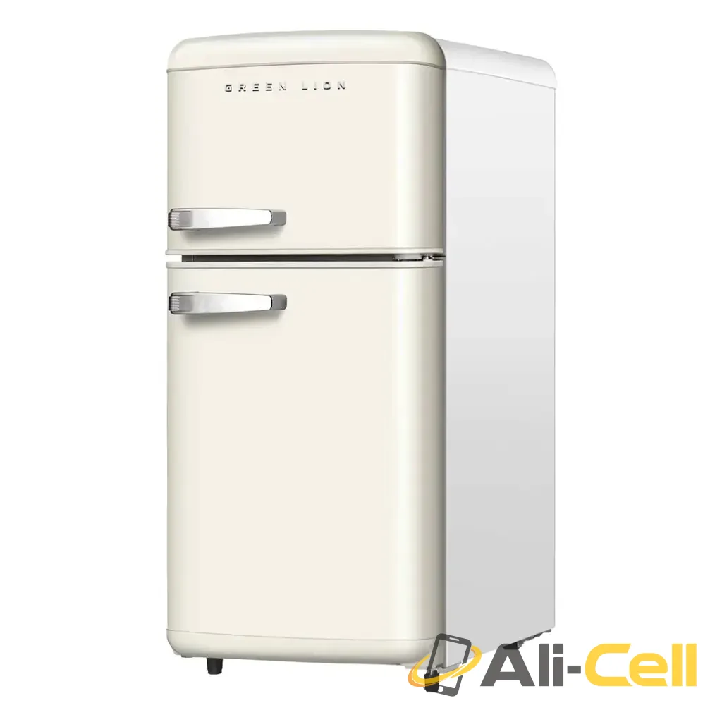 Green Lion Retro 75L Refrigerator - Beige