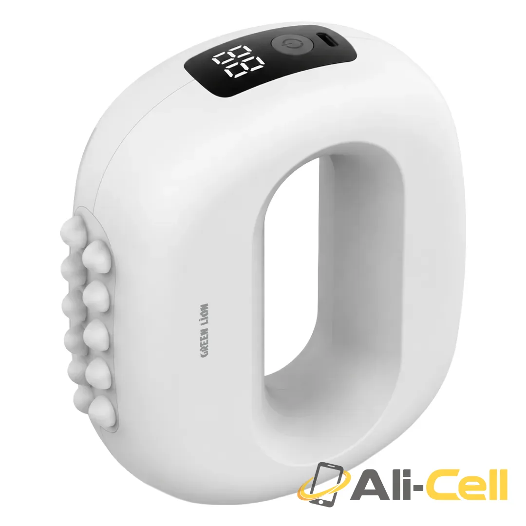 Green Lion Ring Massager with Deep Tissue Relief - White