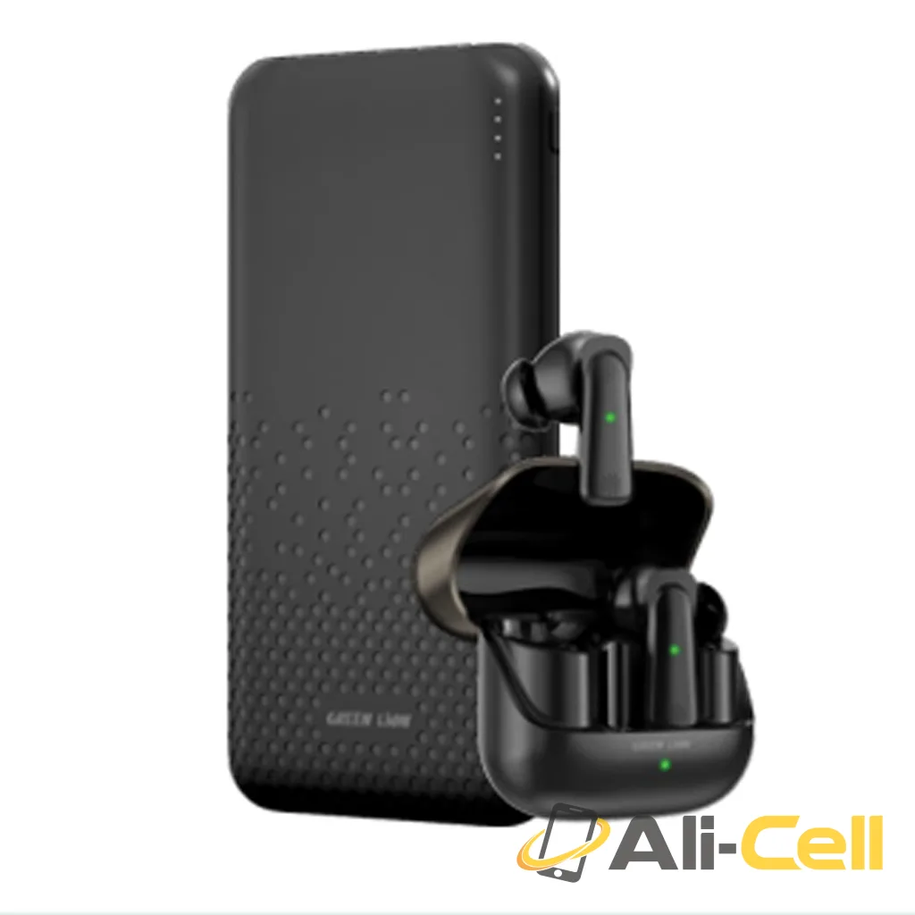 Green Lion Rome Powerbank & TWS Earbuds - Black
