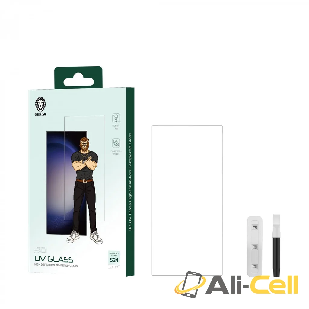 Green Lion S24 Series 3D UV Glass High Definition Tempered Glass - Clear — 3