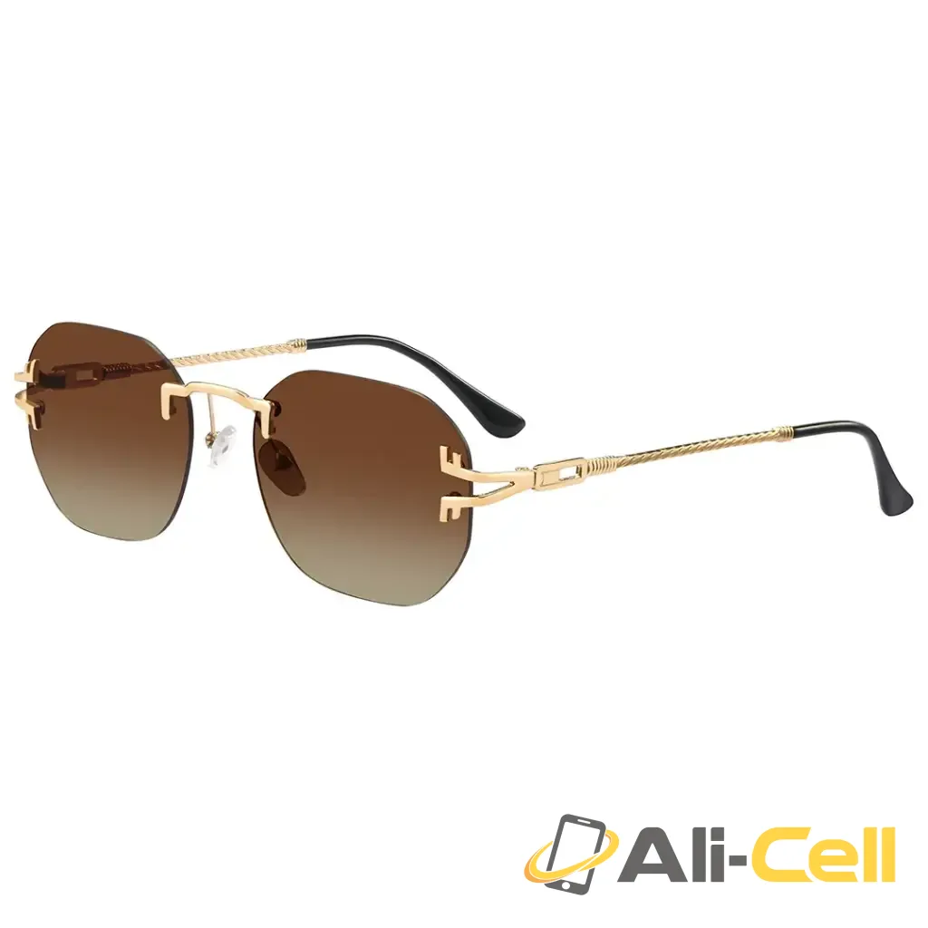 Green Lion Selvante Sunglasses - Gold — 3