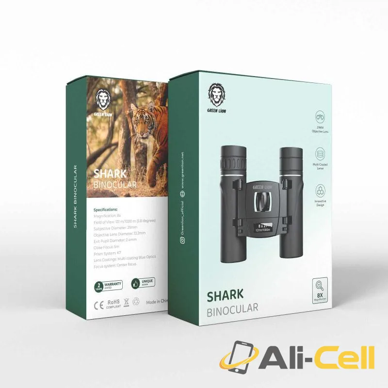 Green Lion Shark Binocular, 8x21 Magnification, Multi Coated Lens